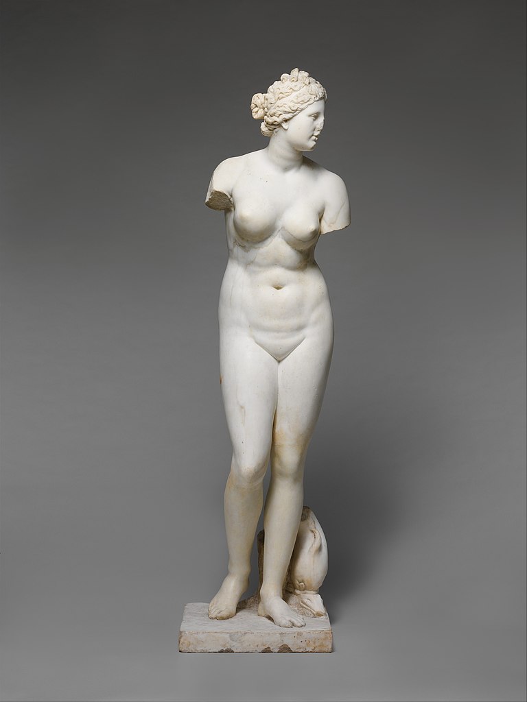 Marble statue of Aphrodite, Roman (MET, 52.11.5)