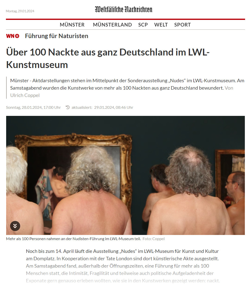 Nackt-Besuch im LWL-Museum