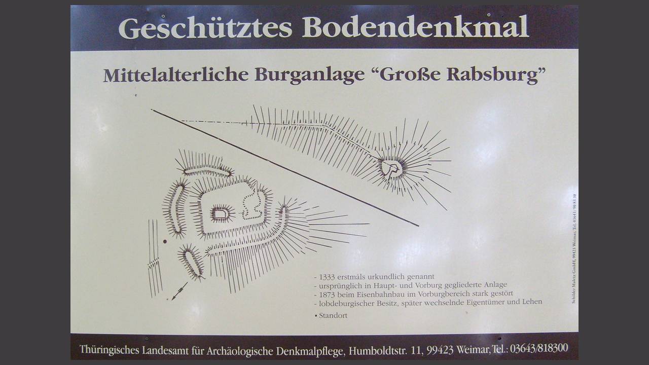 Die Ruine der Großen Rabsburg wurde im 19. Jhdt. beim Eisenbahnbau zerstört <i>- Photo: Andreas</i>