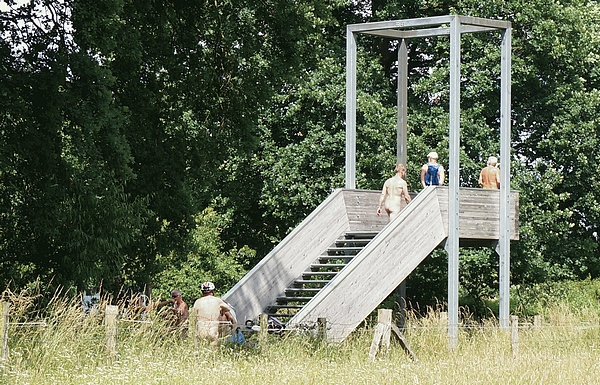 Lookout onto renatured area along Ems River between Warendorf and Telgte