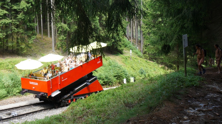 An Stelle des »Cabriolet« kann auch ein Güterwagen transportiert werden