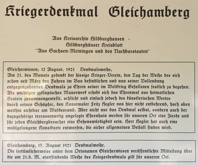 15/30 Zur Denkmalsweihe am 21. August 1921