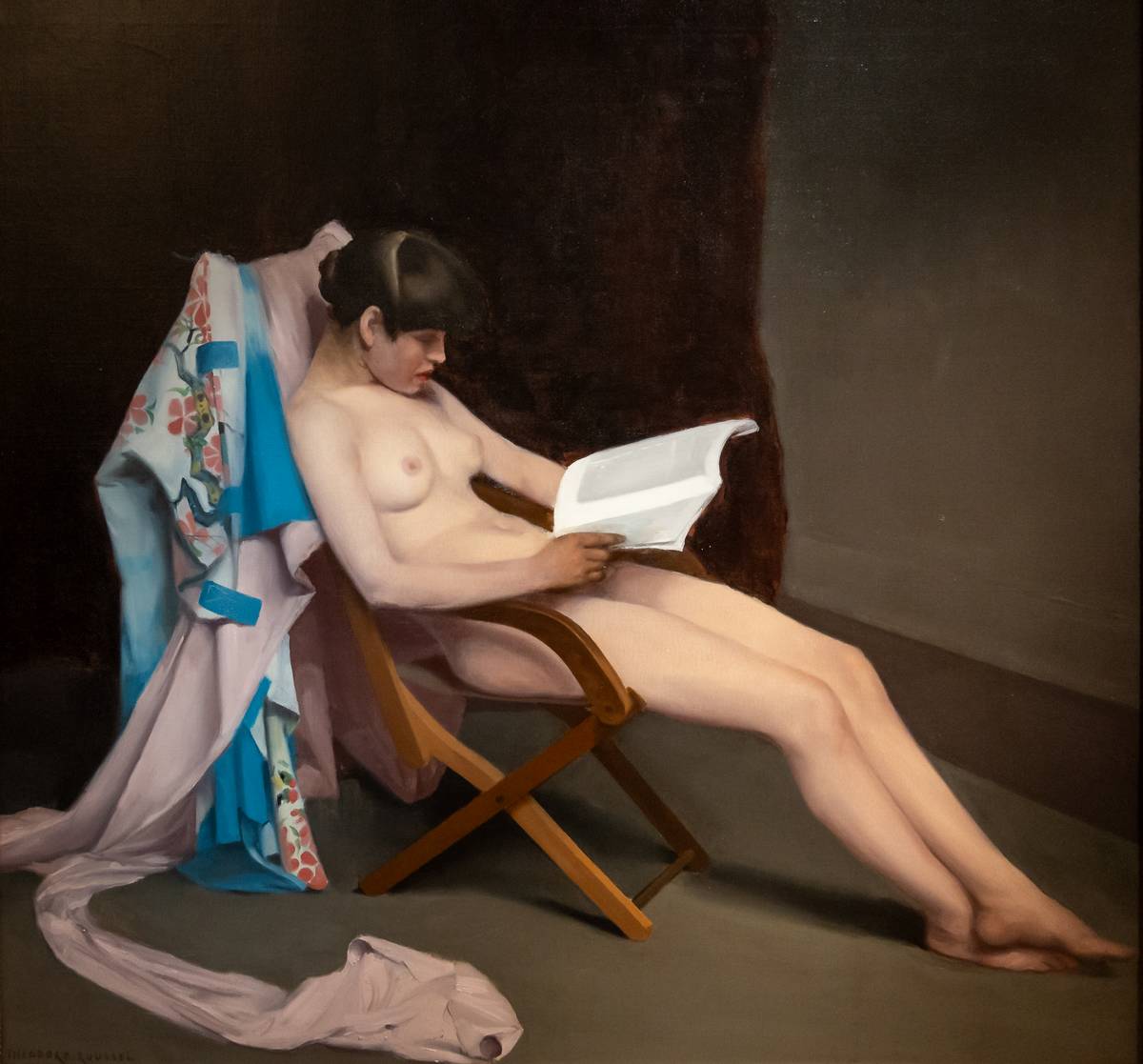 Modern in Stil und Sujet: Théodore Roussels „Lesendes Mädchen“ aus dem Jahr 1886/87 nimmt neusachliche Züge der Zwanzigerjahre vorweg (Quelle: FAZ) 2(6)