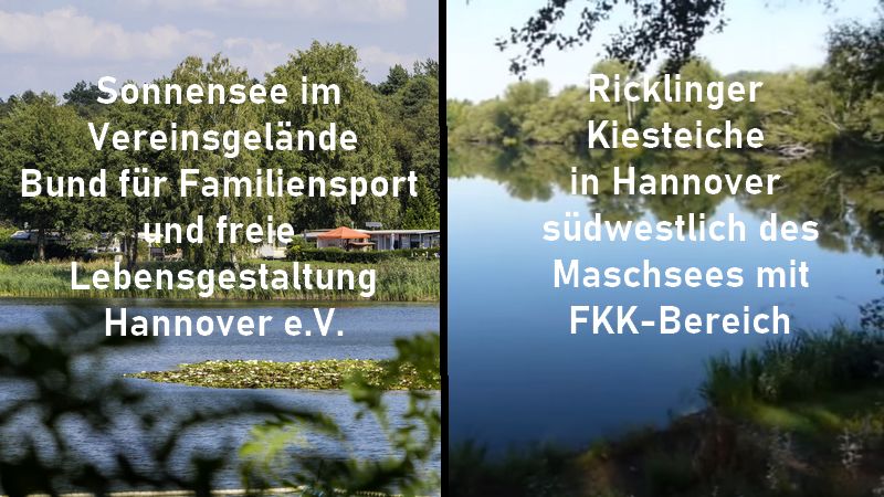 Sonnensee im FKK Club oder Kiesteich mit FKK-Zone