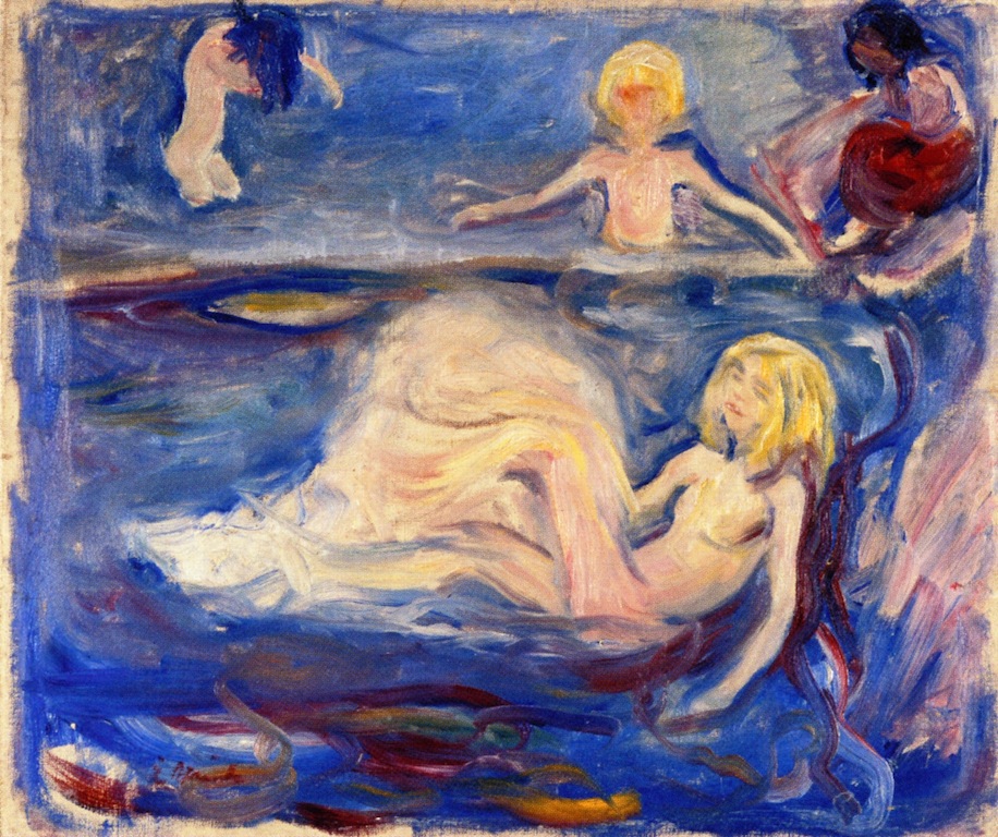 Badende Kinder, ca. 1898. Public Domain. Öl auf Leinwand. Edvard Munch, *1863 †1944. Munch Museum