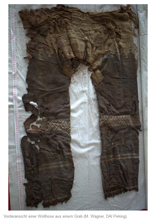 Die älteste bekannte Hose der Welt - ca. 3200 Jahre alte Wollhose aus China