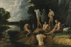 Hommes se baignant (Badende Männer), Michiel Sweerts, 1655, Musée des Beaux-Arts de Strasbourg